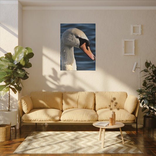 Stillness Between Ripples: Wild Life Art Canvas Print