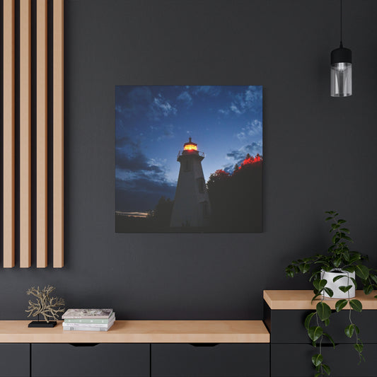 Beacon at Dusk: Canvas Art Print